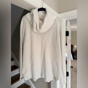 Michael Kors Cream Cowl Neck Sweater
